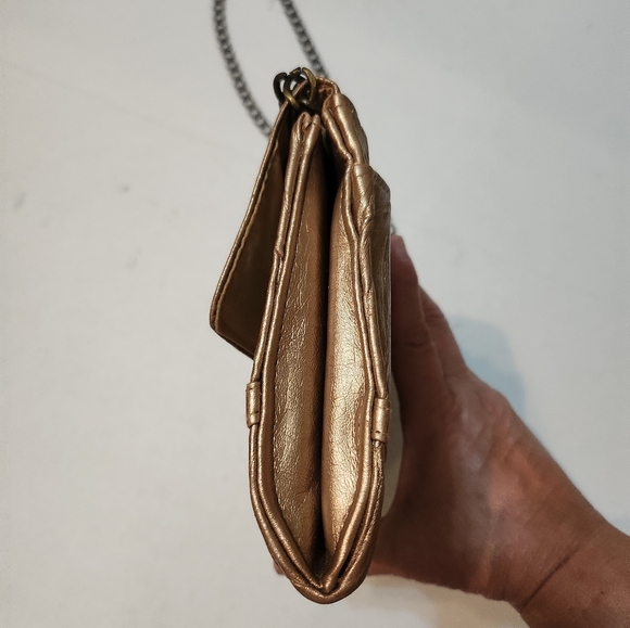 Vintage Jessica McClintock Dark Gold Shoulder Bag, EUC - Picture 7 of 14